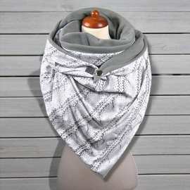 2020年秋季外贸数买通女士棉质马来西亚保暖扣子头巾围巾