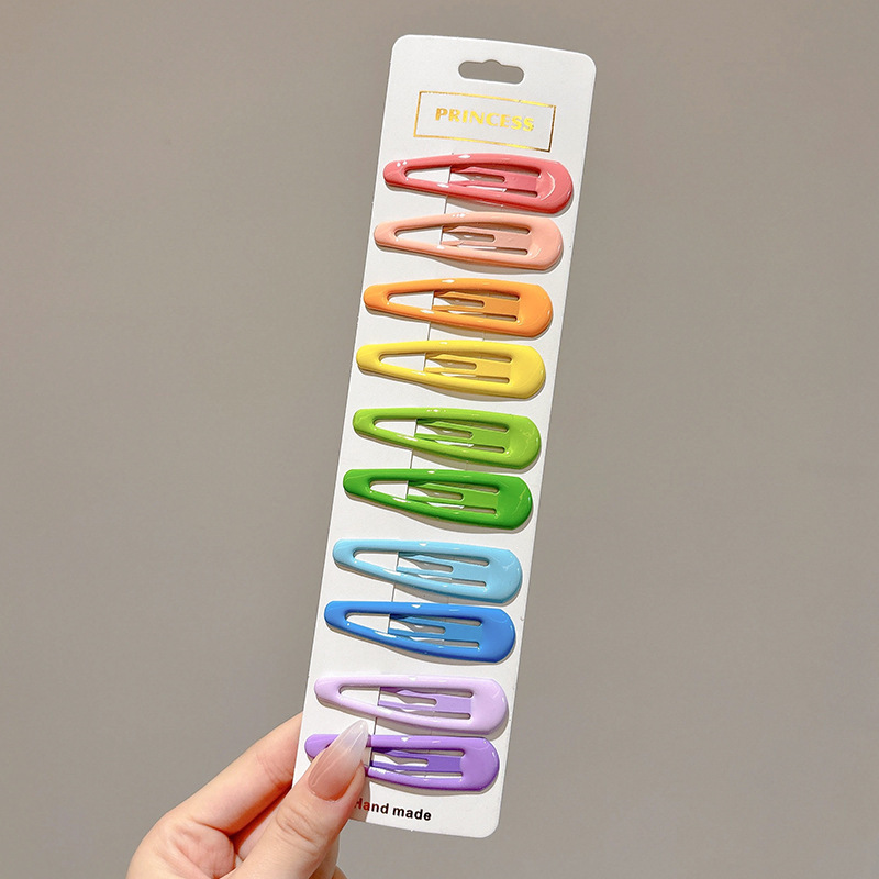 Pinza bb de color dopamina para niños cabello roto estrella de cinco puntas horquilla para niñas que no lastima el cabello, pinza para el cabello con flequillo para bebés, accesorios para el cabello lindos