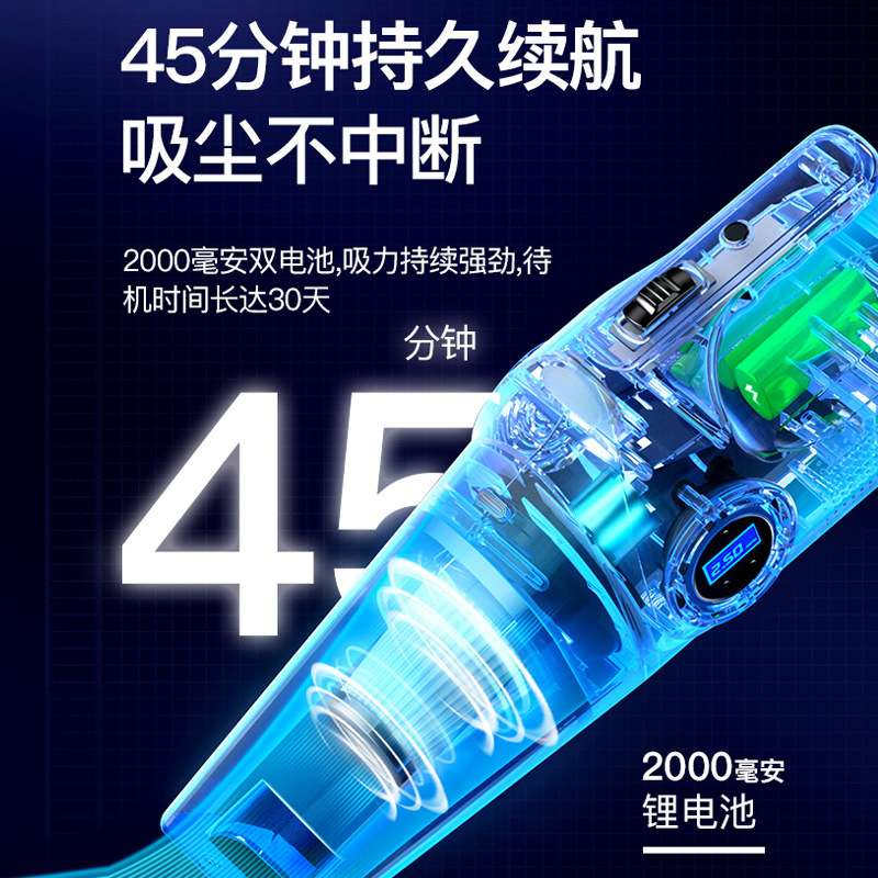 Aspiradora de coche más bomba de aire máquina integrada coche inalámbrico coche coche hogar cuatro en uno suministro de alta potencia