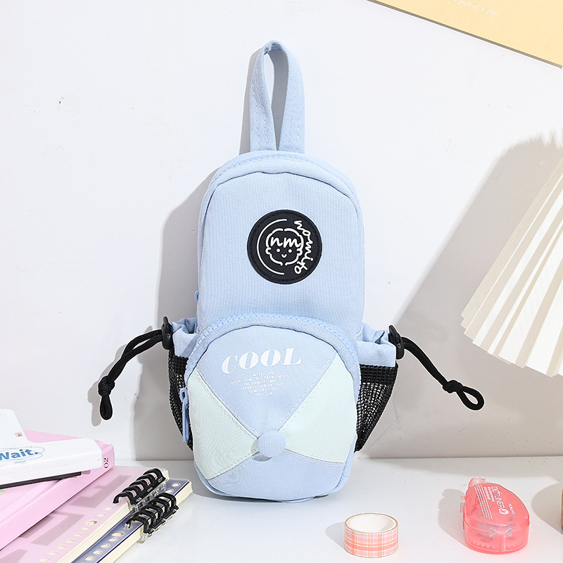 2025 nueva mochila portátil, bolsa de lápices, sombrero, versión coreana de alta calidad, bolsa de papelería creativa de gran capacidad y alto valor