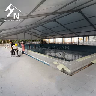 体育帐篷户外恒温泳池大棚商业培训临时赛事活动篷房广州厂家供应