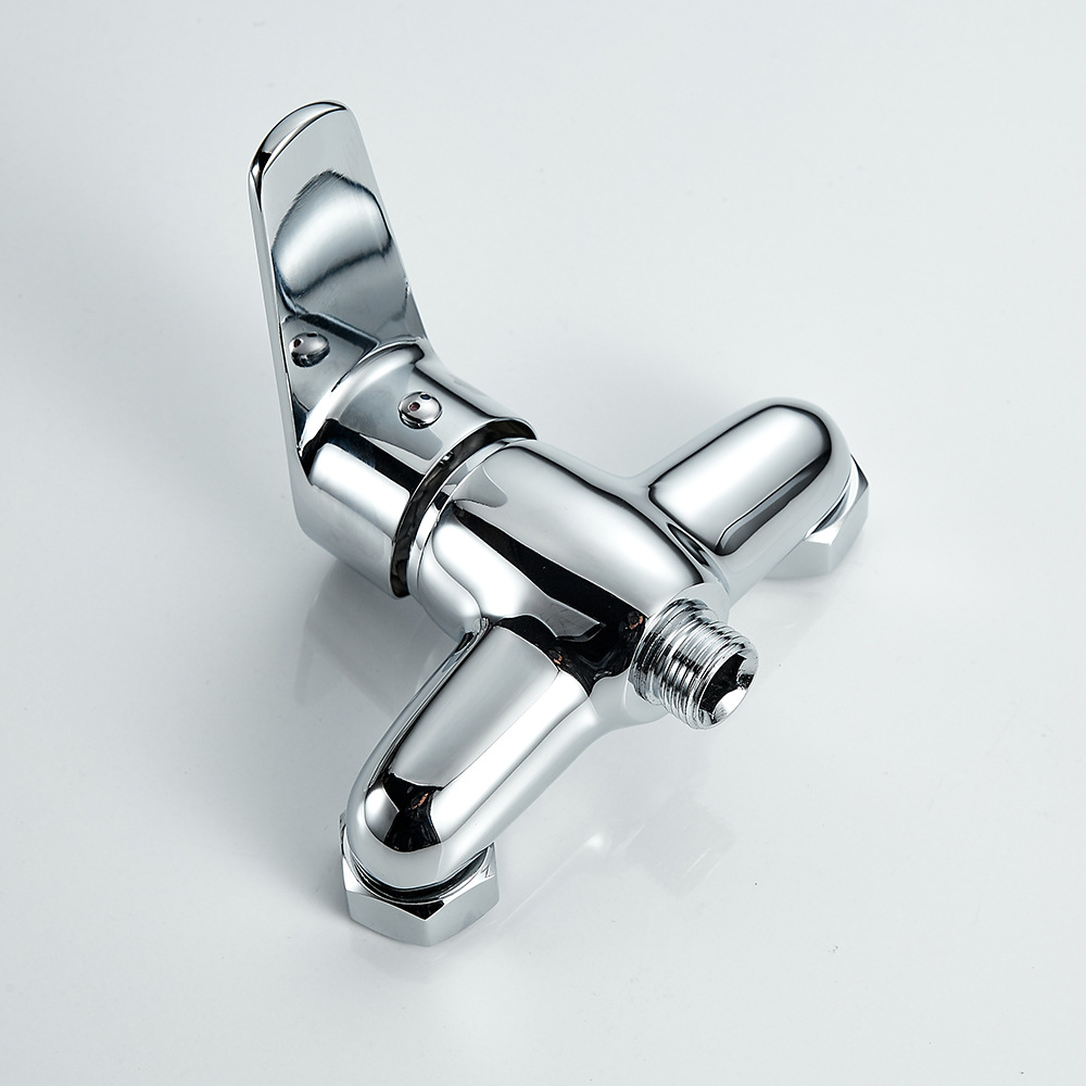 Fuente de comercio exterior transfronterizo grifo de ducha de cobre de 10 cm ducha de baño simple grifo de agua fría y caliente válvula mezcladora oculta