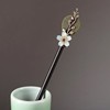 Chinese hairpin, modern advanced hair accessory, Chinese style, flowered, simple and elegant design, high-quality style, wholesale