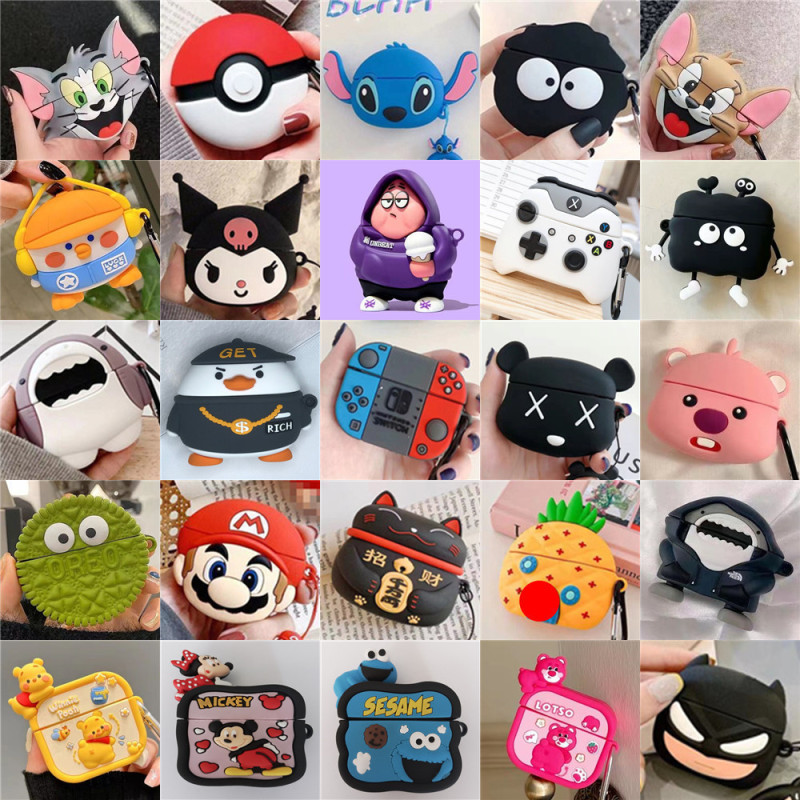 airpods pro2 cartoon silicone protective case cute soft box for new Apple wireless Bluetooth earphone case