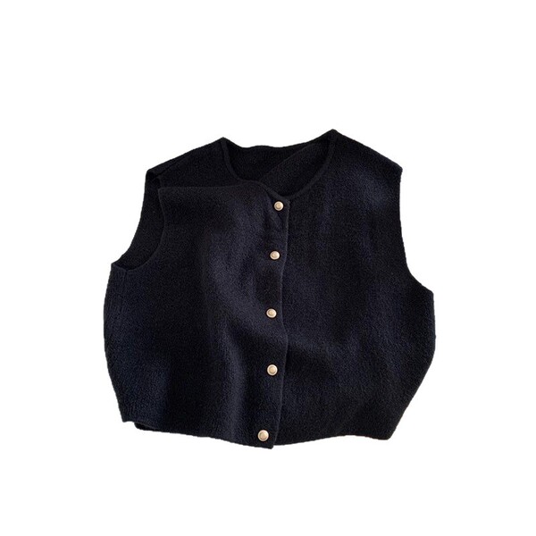 Retro knitted vest