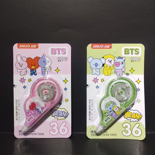 Correction tape is cute and creative. Small cartoon large-capacity correction tape for primary school students. Cute and fresh correction tape.