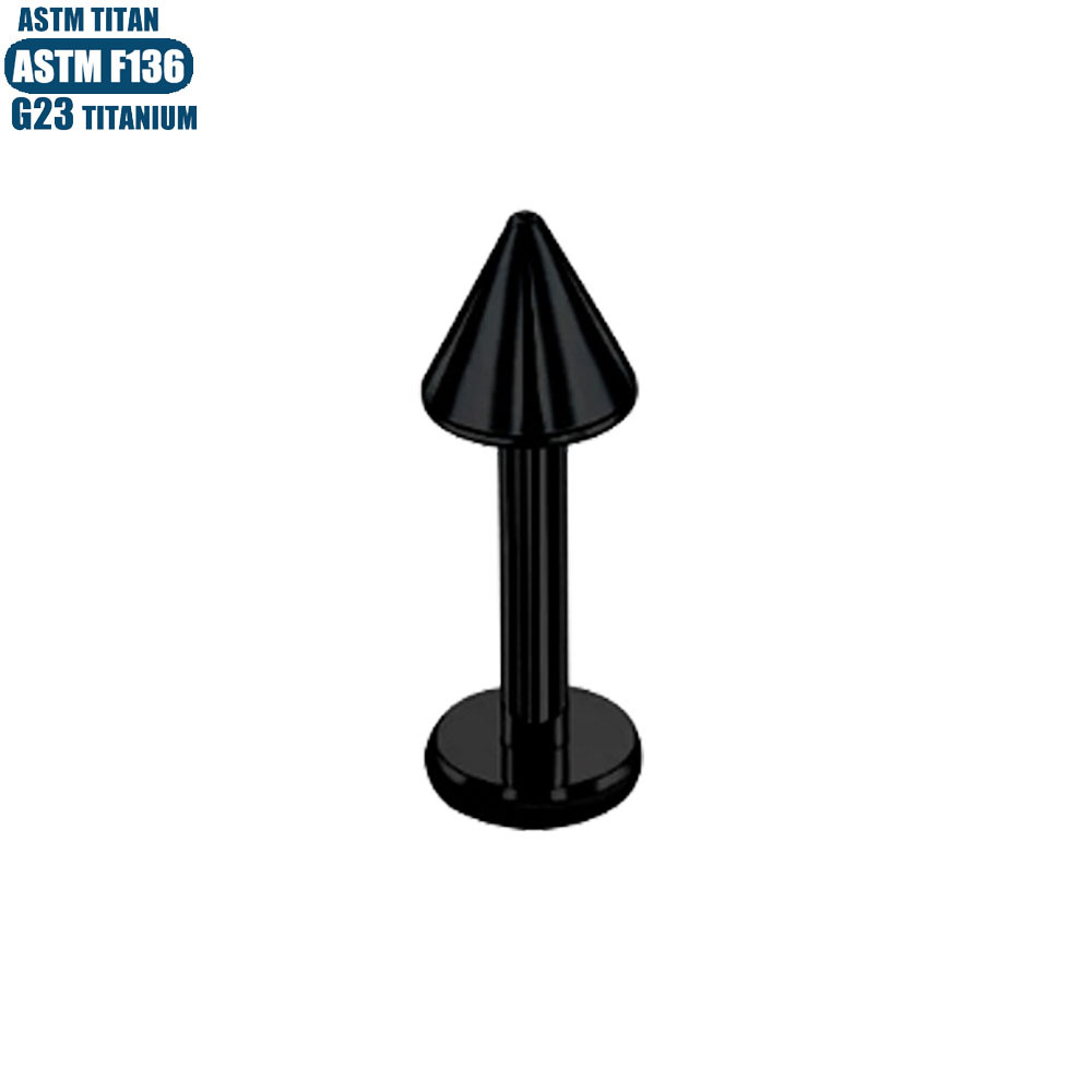 G23 Titanium Pointed Lip Nail Earring Internally Threaded Small Ear Nail Piercing Cartilage Ring Ear Bone Nail Lip Ring detail image 10