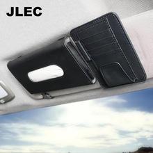 批发车载天窗挂式纸巾盒车用纸巾包挂遮阳板车用票据夹卡片夹套装