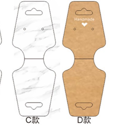 Tarjetas de joyería dobladas tarjetas de cinta adhesiva autoadhesiva tarjeta de elevación de joyería hecha a mano tarjeta de exhibición de explosión transfronteriza en stock