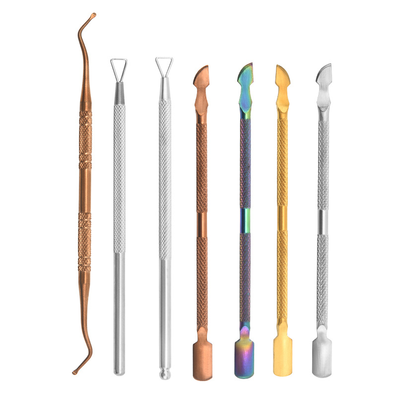 double-sided exfoliating manicure tools set stainless steel for…