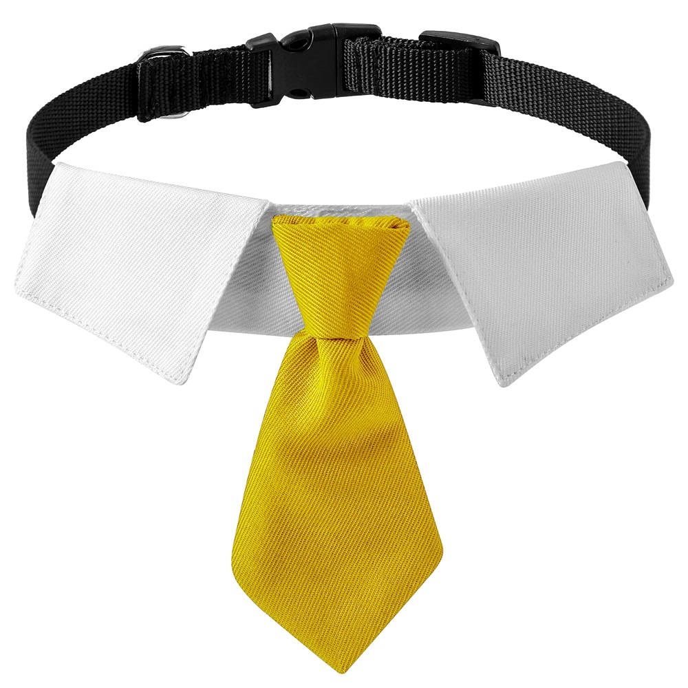 Tanpopo transfronteriza perro estilo británico guapo traje de boda perro mascota ropa corbata collar decoración al por mayor