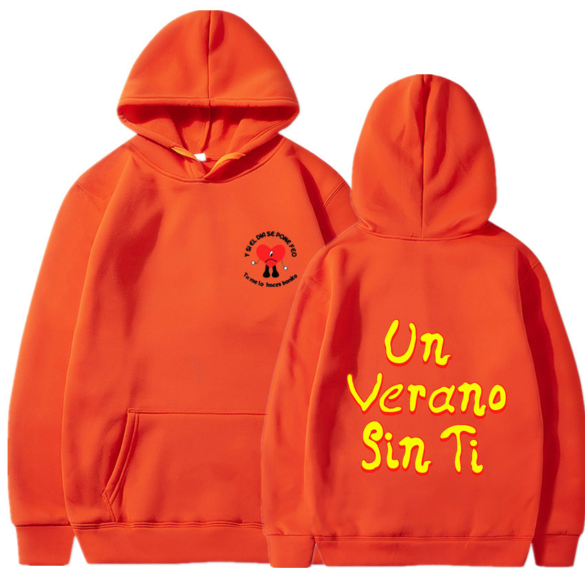 Nuevo otoño e invierno transfronterizo un verano sin ti bad bunny nuevo álbum sudadera con capucha