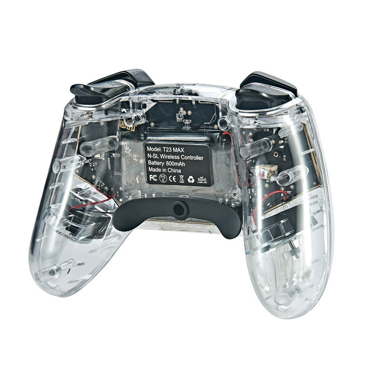 SwitchPro wireless Bluetooth gamepad with wake -up vibration macro programming function switch transparent handle