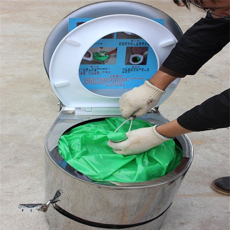 inodoro portátil para minería con colector de excrementos de embalaje automático subterráneo