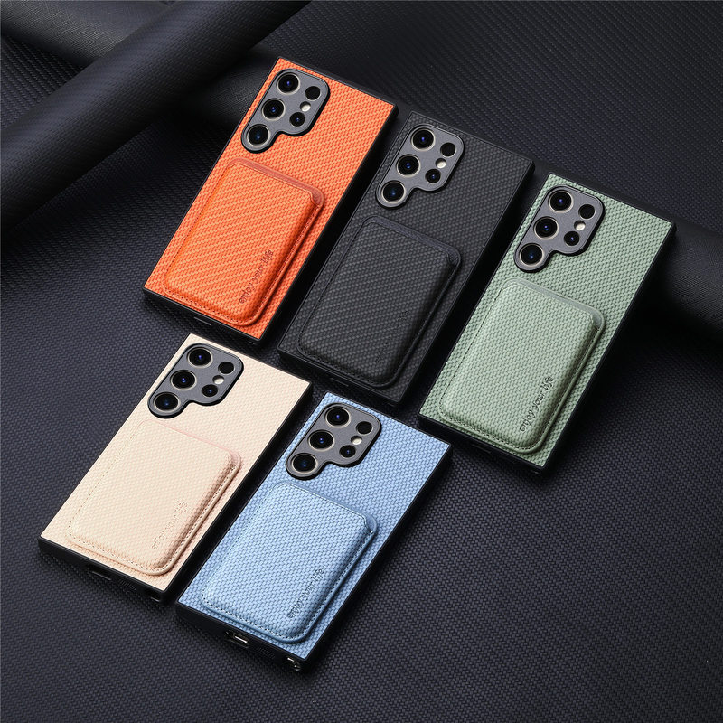 Suitable for Samsung Phone Case S26Ultra Protective Cover S25Fe Magnetic Magsafe Two-In-One Card Holder Leather Case Suitable for Samsung Phone Case S26Ultra Protective Cover S25Fe Magnetic Magsafe Two-In-One Card Holder Leather Case