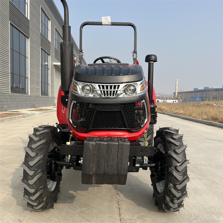 Tractor de arado rotativo de tracción en las cuatro ruedas apoyo trasero huerto invernadero labranza giratoria Harrow