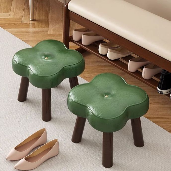 원목 프레임 + 네잎 클로버 + 그린