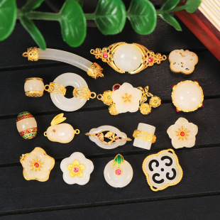 ��Ȼ��������ǶS925�y�24K�ŷ����ִ�ɢ�����diy����������