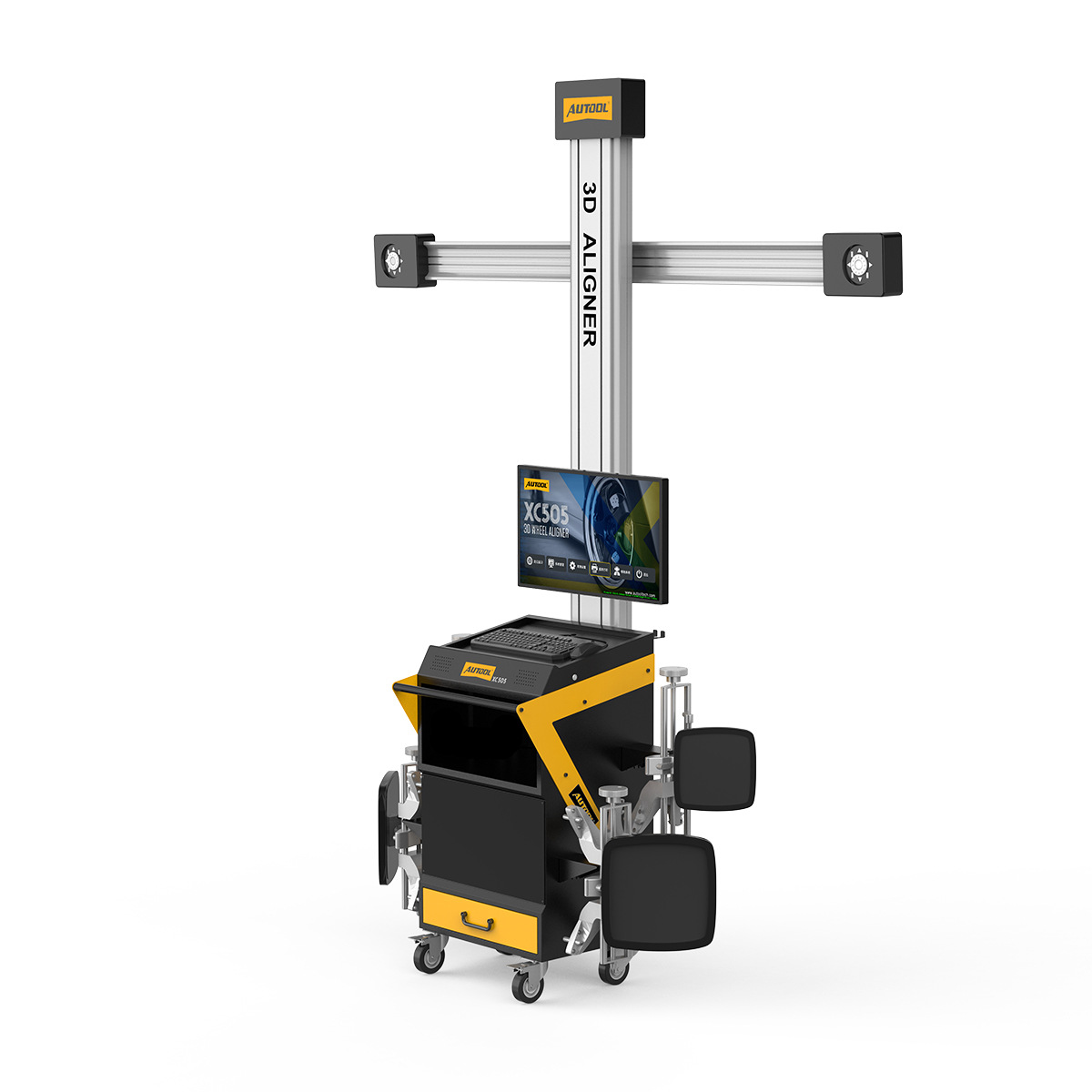 AUTOOL XC505, equipo de posicionamiento con tecnología de medición 3D para alineación de cuatro ruedas, instrumento de diagnóstico para vehículos de nueva energía