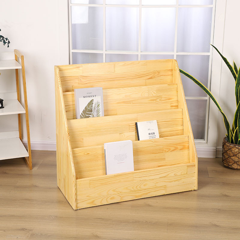 Bookshelf Kindergarten Solid Wood Teaching Aids Corner Cabinet Children's Storage Book Cabinet Storage Bookshelf Kindergarten Cabinet