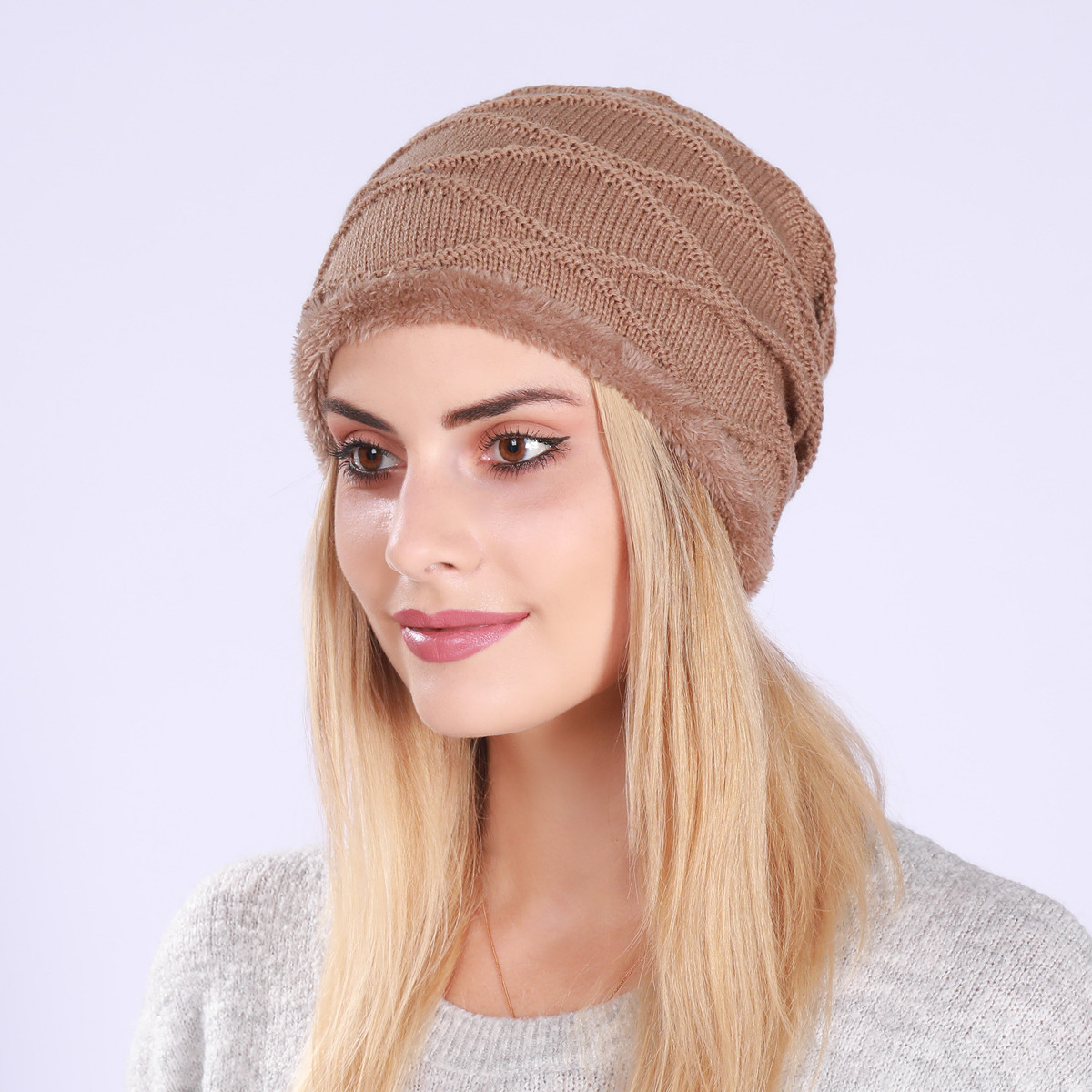 Knitted Beanie Hat For Men And Women Wool Warm Winter Hat_voghion.com