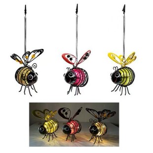 Cross-border new solar ant wrought iron pendant LED outdoor garden lights