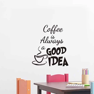 coffee is always a good idea 咖啡墙餐厅 精雕墙贴 TR0021
