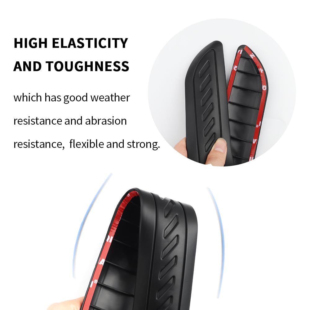 General Motors Front and Rear Bumper Imitation Carbon Fiber Stripe Anti-Collision Strip Protective Strip Anti-Scratch Strip for Car Body