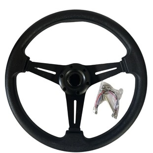 Car Modified Pu Steering Wheel Competitive Game Kart Steering Wheel Racing Steering Wheel 14 Inch 350mm Racing