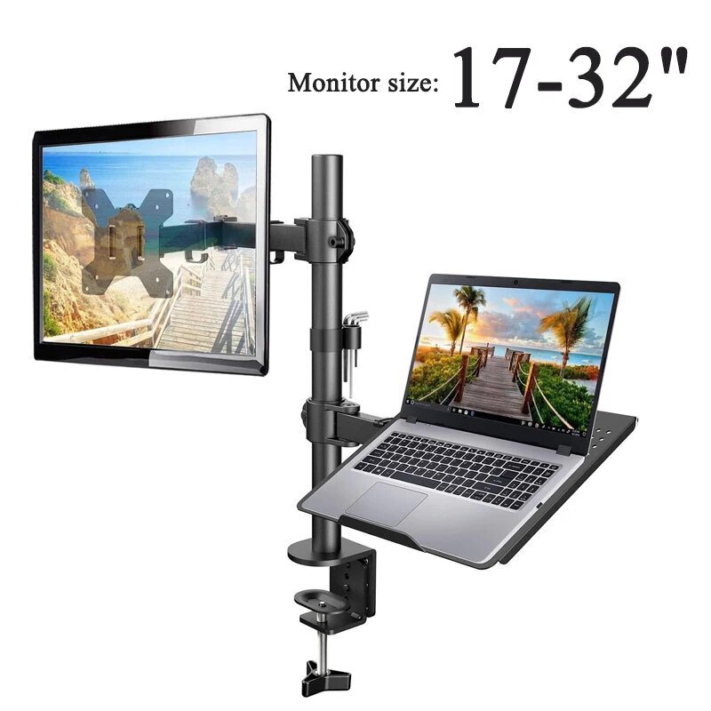 Laptop Stand Dual-Screen Display Two-in-One Combination Sub-Screen Support Bracket Mechanical Arm Lifting
