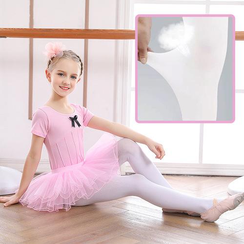 Children's dance socks practice gym socks new style tights for girls summer dance leggings white