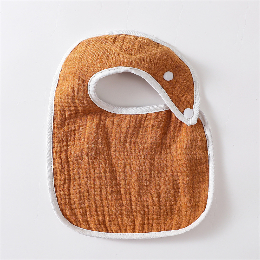 Simple Style Solid Color Cotton Bib Baby Accessories display picture 4