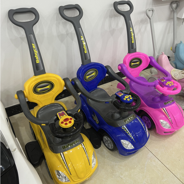 Carrito Deslizante Manual Antivuelco para Niños 1-3 Años de Plástico
