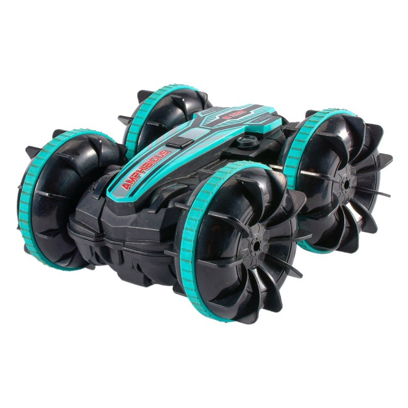 Трансграничный полноприводный автомобиль-амфибия для трюков 2,4G двухсторонний автомобиль с дистанционным управлением вездеход внедорожник игрушка для мальчика