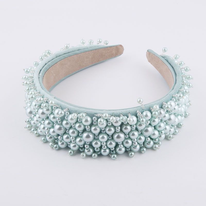 New Fashion Style Broad-brimmed Pearl Fringe Hairband display picture 5