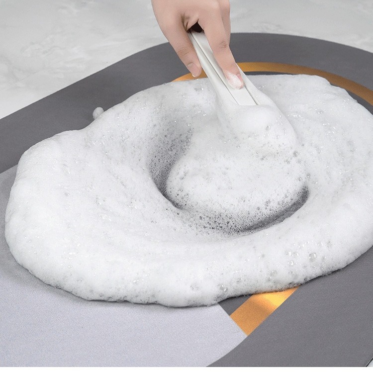 Alfombra absorbente de cocina estilo nórdico, tapete de diatomea antideslizante para mesa o encimera, aislante y de secado rápido