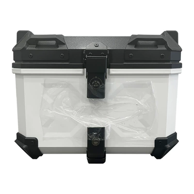 Motorcycle trunk Trunk, Portable and Lightweight - 45l-double-lock-x-model-white
