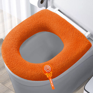 Thickened Toilet Cushion Four Seasons Universal Toilet Cover Knitted Toilet Cushion Washable Household Toilet Ring