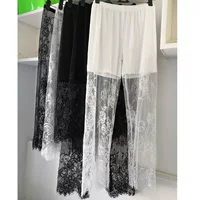Женские внутренние трусы-Чонсам Hanfu, укороченные брюки с антилегким низом, Модные Новые укороченные брюки с кружевом и ресницами