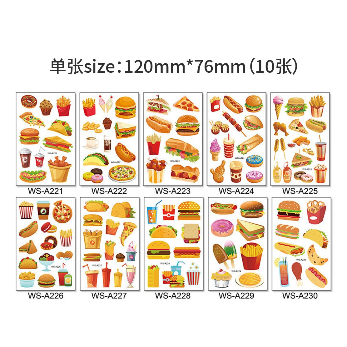 Set de Tatuajes Temporales Infantiles de Papel para Cuerpo image 23