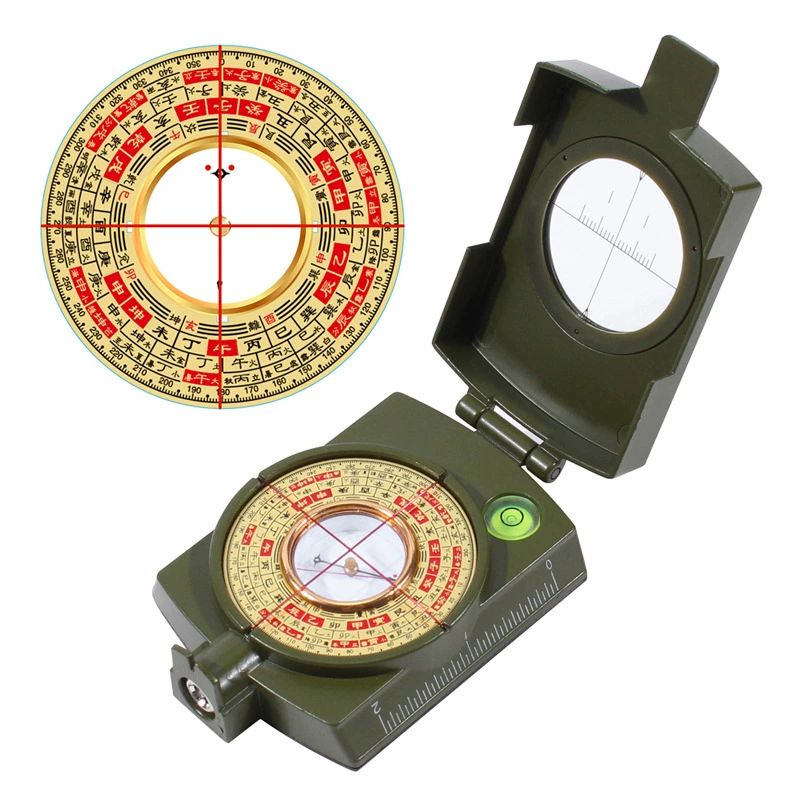 Sanhe Laser Xunlong компас 2-дюймовый электронный компас высокоточный сильный магнитный зеленый свет двадцать четыре горы портативный компас