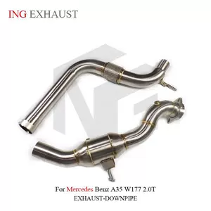 Mercedes-Benz A35 W177 2.0T üçün paslanmayan polad çıxış sistemi downpipe