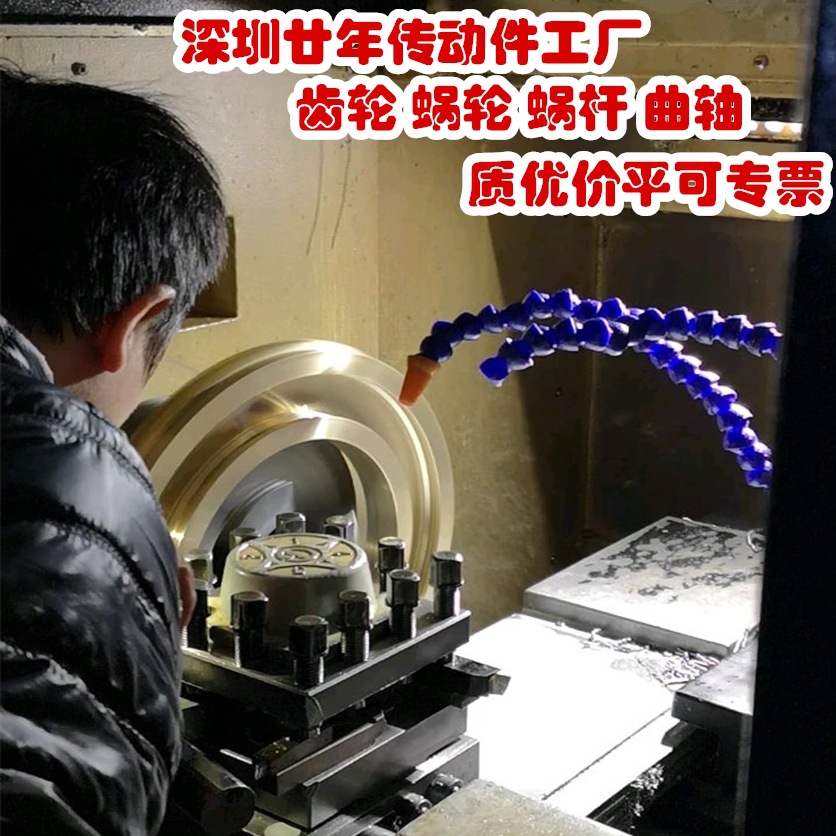 深圳廿年滾齒插齒廠家 螺旋齒斜齒直齒傘輪定做蝸輪蝸桿 齒輪加工