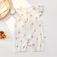 Baby Bodysuit Summer Short Sleeve Thin Pure Cotton onesie Summer Baby Short Climbing Sleepwear Newborn Clothes