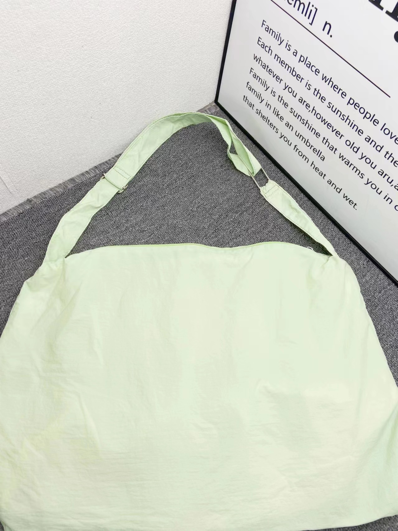 Nylon one-shoulder bag