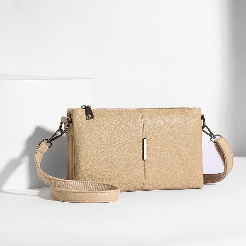 2026 Cross-Border New Genuine Leather Underarm Bag Women's Single Shoulder Crossbody Bag Top Grain Cowhide Commuter Small Square Bag Wholesale - Thumbnail 6