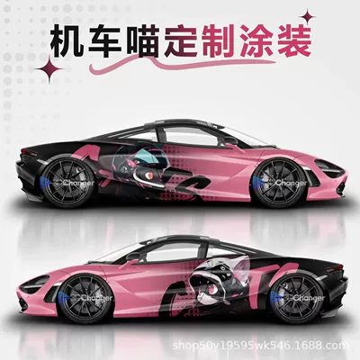 Auto Color Change Film – Two-Dimensional Cartoon Anime Wrap - motorcycle-series-car-customized-painted-film-place-an-order-and-consult-customer-service