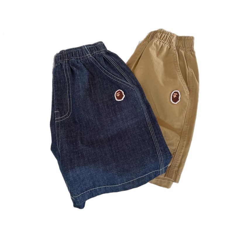 Pantalones cortos de mezclilla para niños 2025 pantalones casuales de cabeza de dibujos animados japoneses para niños y niñas de verano image 6