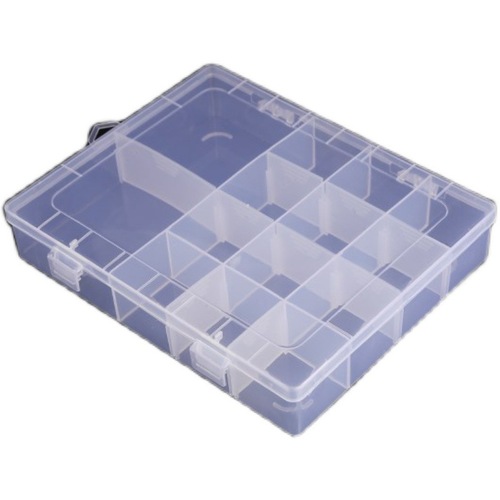 Separate Storage Box Multi-Grid Desktop Small Decorations with Cover Grid Lego Plastic Grid Classification Transparent Box Small 