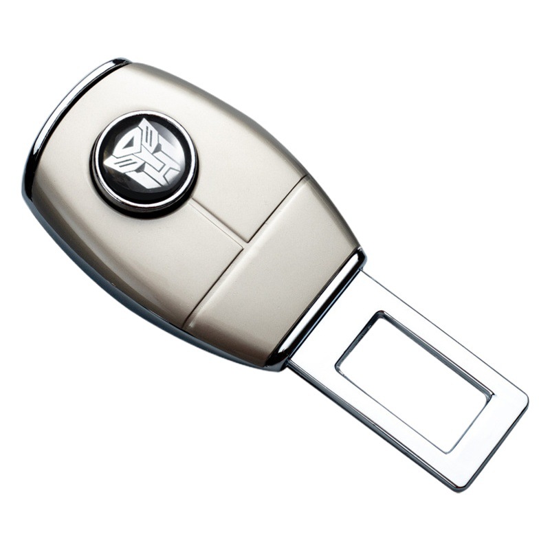 Aleación de zinc galvanoplastia conector de la extensión del cinturón de seguridad del coche hebilla del cinturón de seguridad enchufe recoger la cabeza de bloqueo suministros del coche